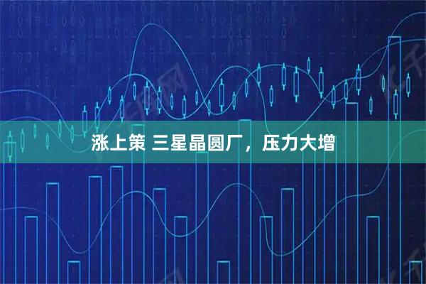 涨上策 三星晶圆厂，压力大增