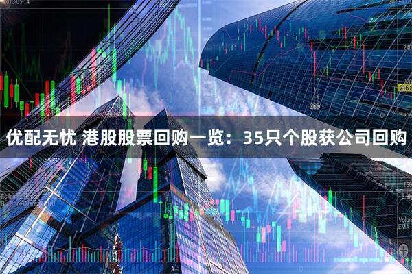 优配无忧 港股股票回购一览：35只个股获公司回购