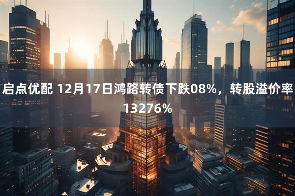 启点优配 12月17日鸿路转债下跌08%，转股溢价率13276%