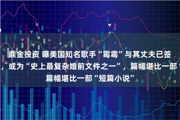 鼎金投资 曝美国知名歌手“霉霉”与其丈夫已签署婚前协议,或为“史上最复杂婚前文件之一”,篇幅堪比一部“短篇小说”